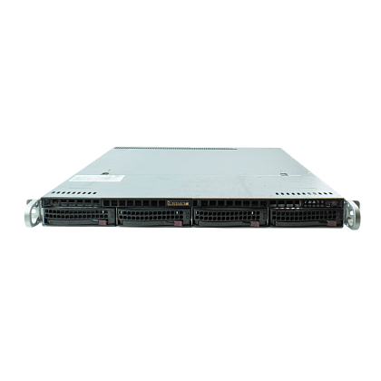 Сервер Supermicro SYS-6017R CSE-813 noCPU X9DRL-7F 8хDDR3 softRaid IPMI 2х400W PSU Ethernet 2х1Gb/s 4х3,5" BPN SAS815TQ FCLGA2011